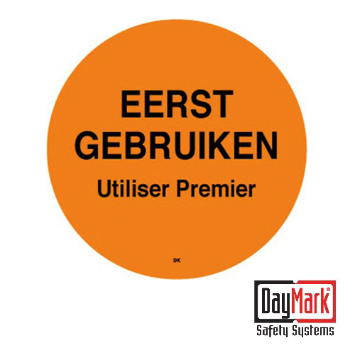 Daymark Safety Systems permanente sticker eerst gebruiken 114775